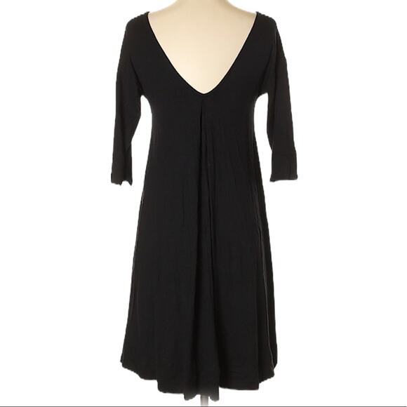 THREE DOTS A-line Knee Length Classic Black Dress - Picture 7 of 9